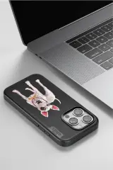 Venco iPhone 15 Pro Perma Desenli Kapak - Lacivert