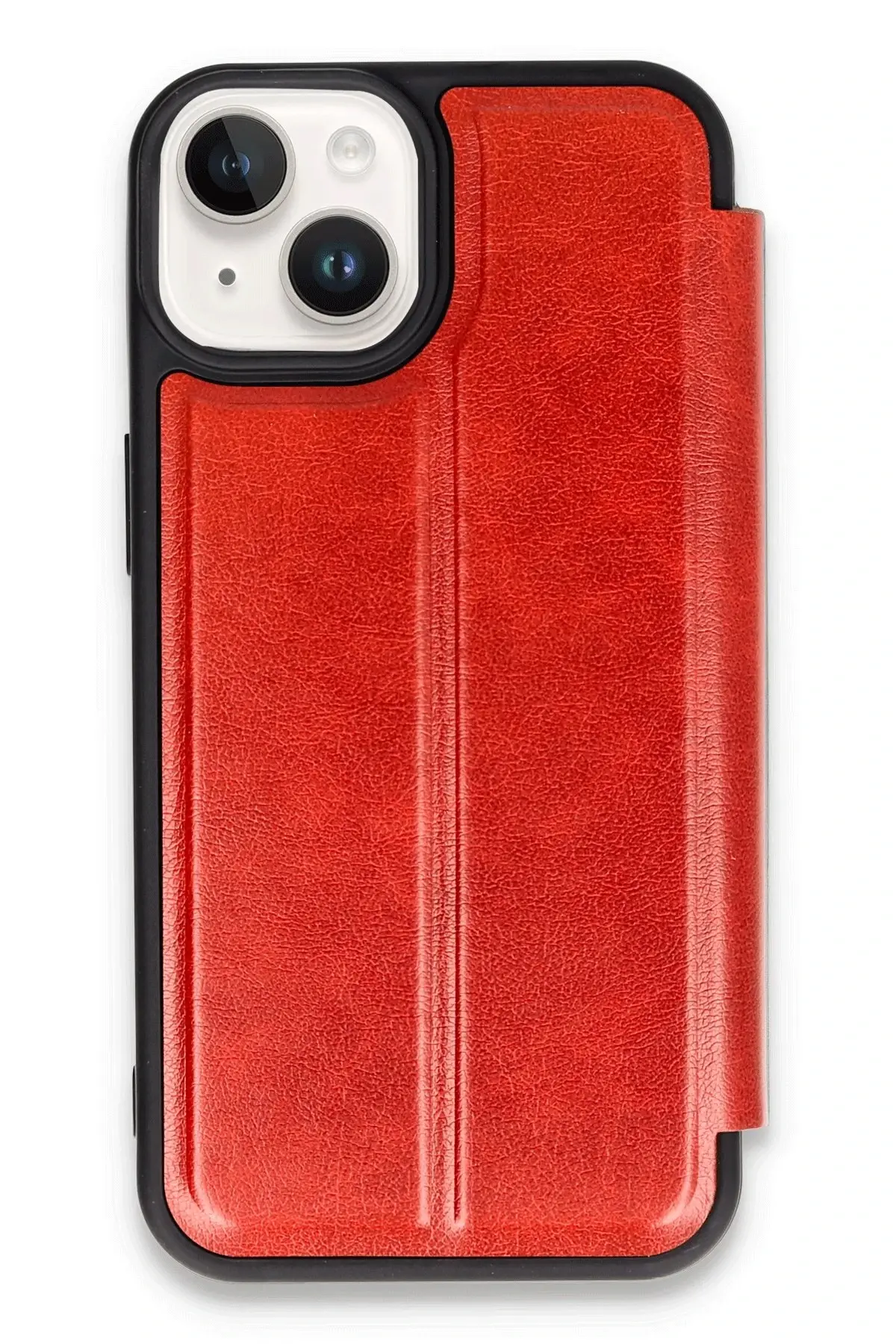 Newface iPhone 14 Kılıf Flip Cover - Kırmızı