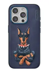 Venco iPhone 15 Pro Max Perma Desenli Kapak - Lacivert