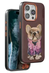 Venco iPhone 11 Cute Desenli Kapak - Koyu Kahve