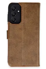 Newface Samsung Galaxy A15 4G Kılıf Trend S Plus Kapaklı Kılıf - Taba