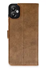 Newface Samsung Galaxy A05 Kılıf Trend S Plus Kapaklı Kılıf - Taba