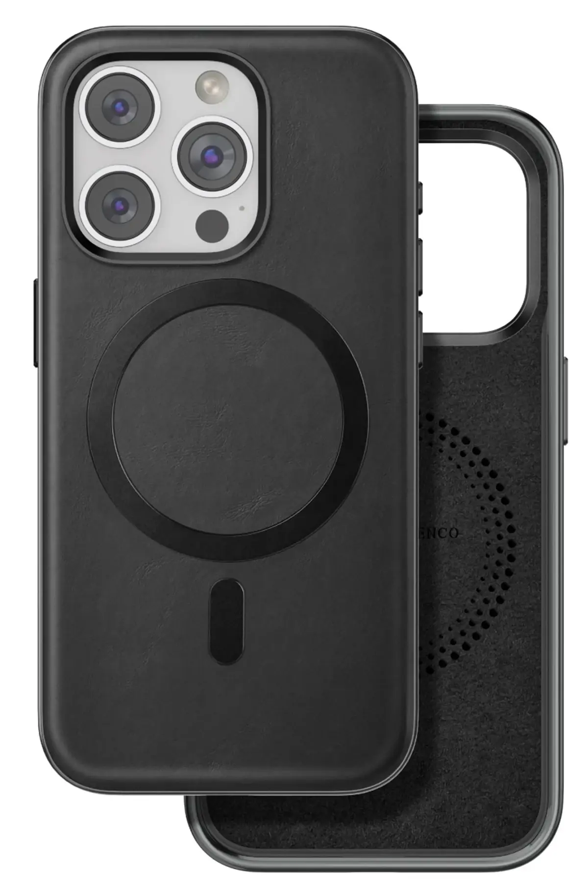 Venco iPhone 15 Pro Max Puskas Magsafe Kapak - Siyah