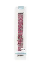 Newface Apple Watch 38mm Creeper Desenli Kordon - Pembe