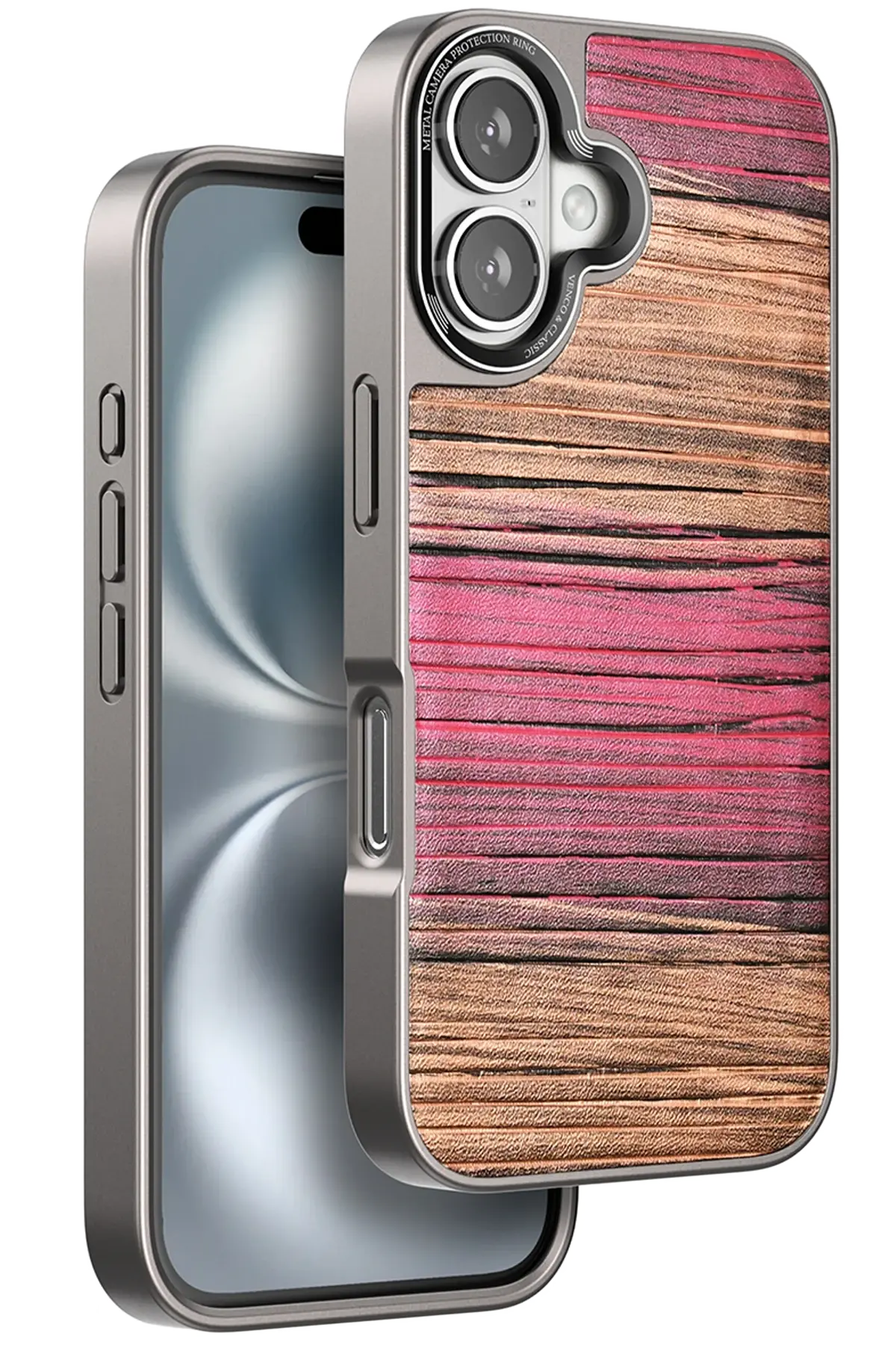 Venco iPhone 16 Wave Kapak - Pembe