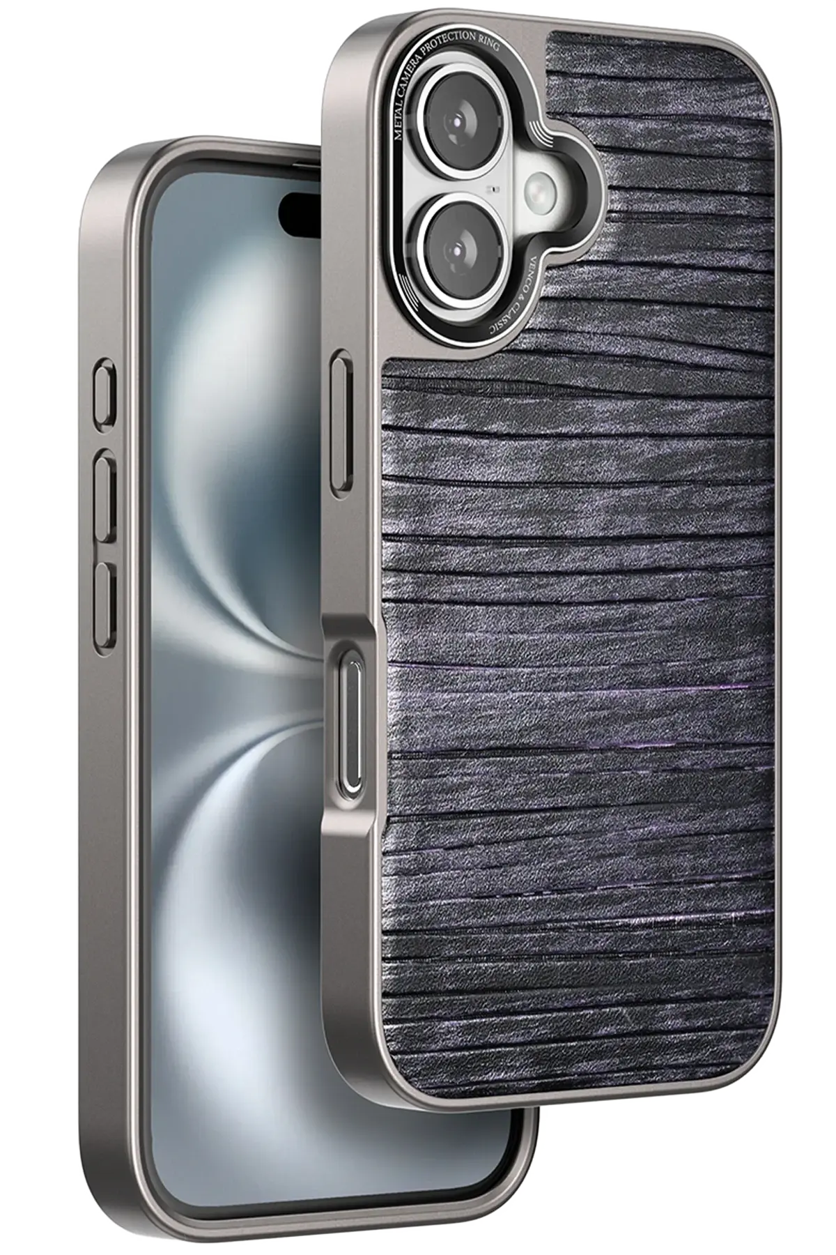 Venco iPhone 16 Wave Kapak - Derin Mor