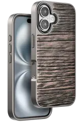 Venco iPhone 16 Wave Kapak - Kahverengi