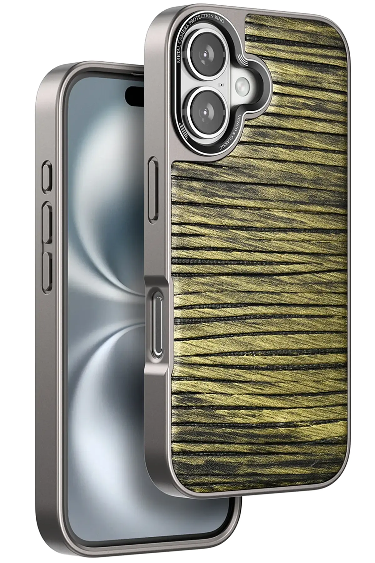 Venco iPhone 16 Wave Kapak - Koyu Kahve