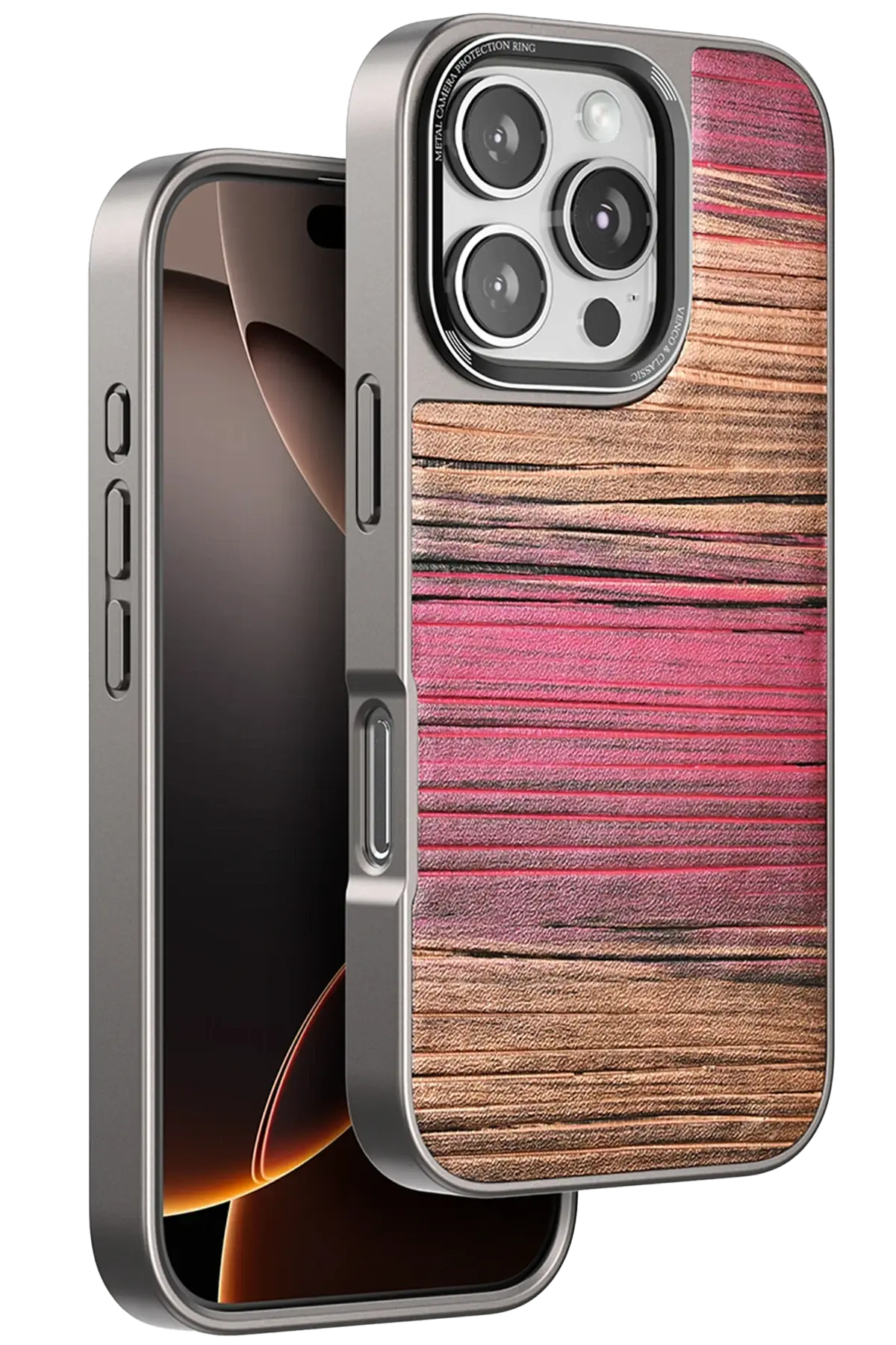 Venco iPhone 16 Pro Wave Kapak - Pembe