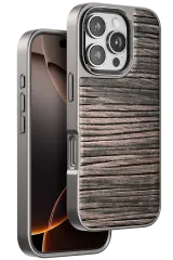 Venco iPhone 16 Pro Max Wave Kapak - Kahverengi