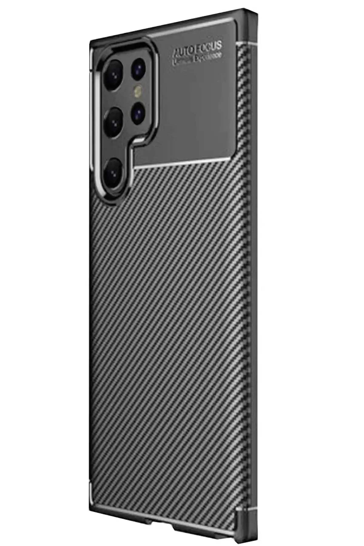 Newface Samsung Galaxy S25 Ultra Kılıf Auto Focus Karbon Kapak - Siyah
