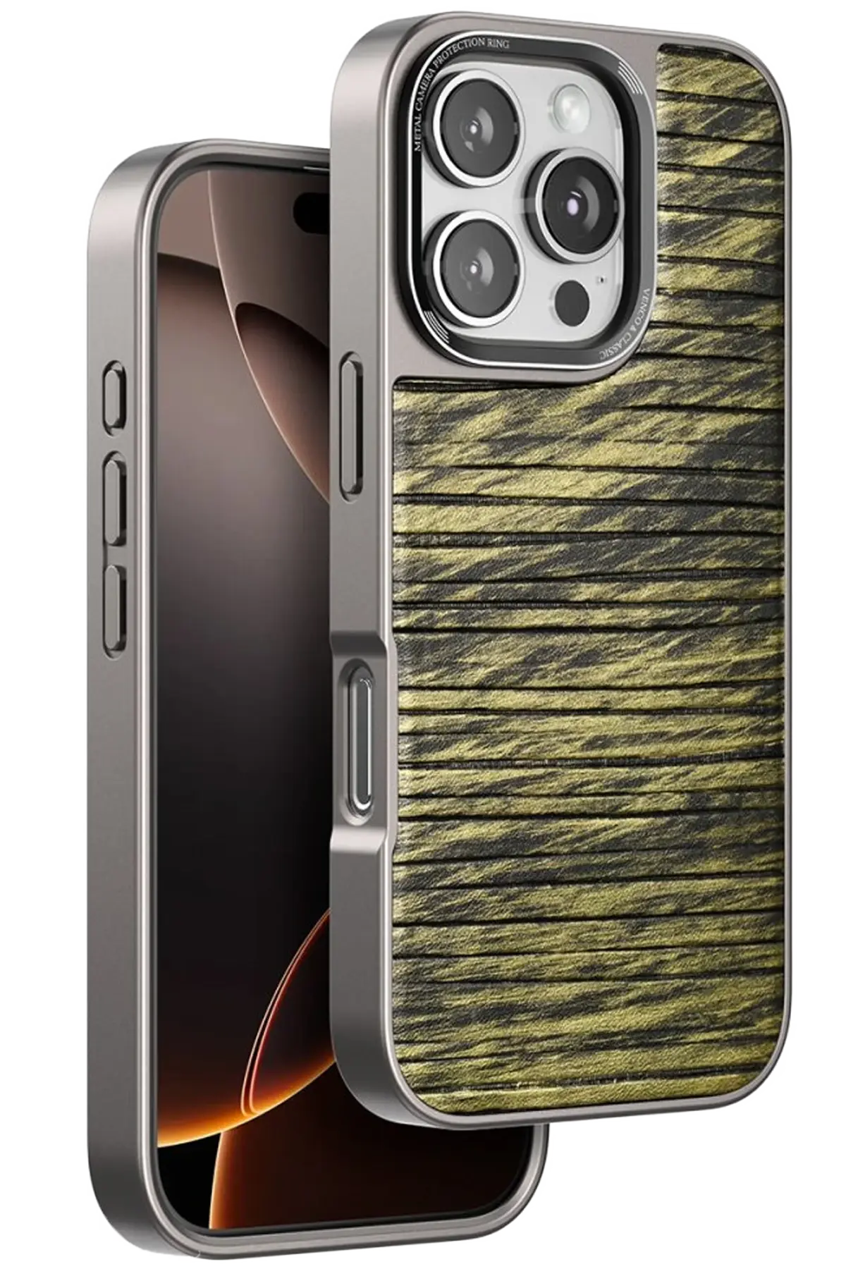 Venco iPhone 16 Pro Max Wave Kapak - Koyu Kahve