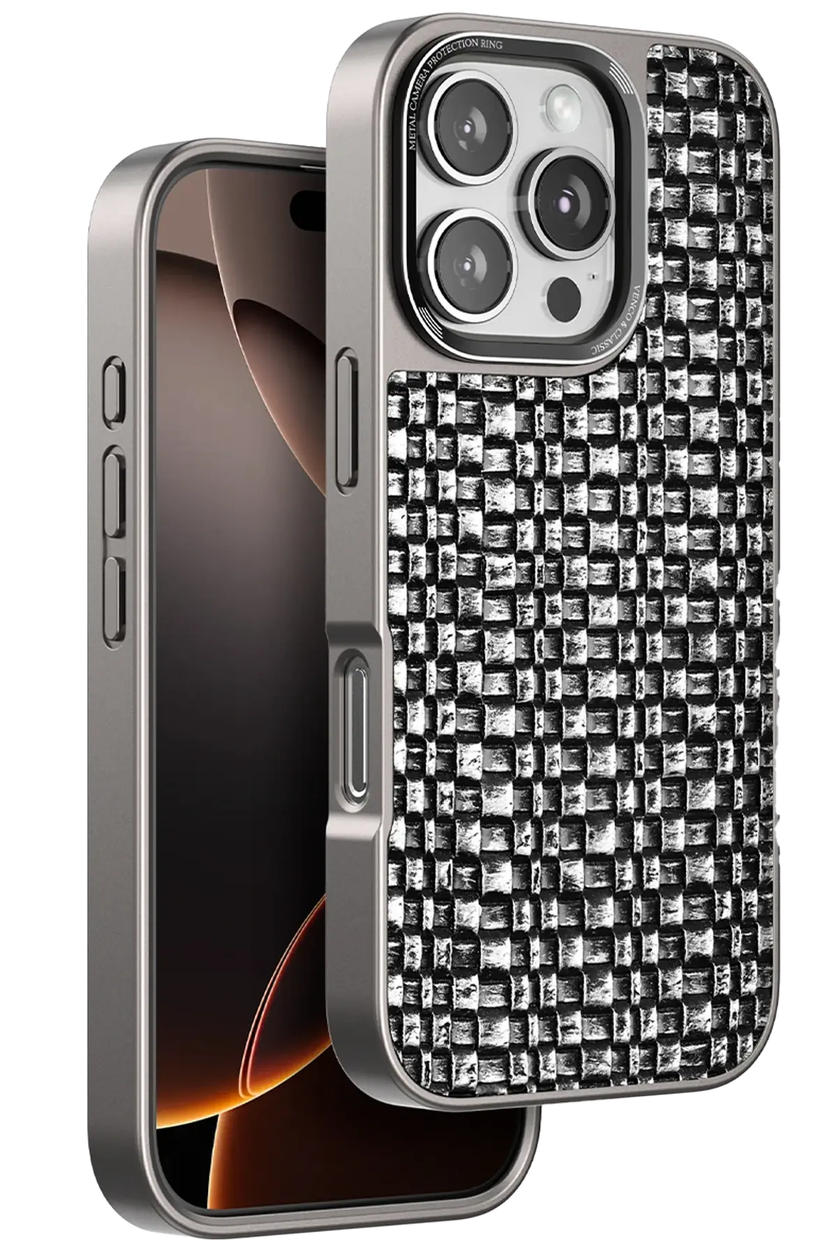 Venco iPhone 16 Pro Brand Kapak - Gümüş