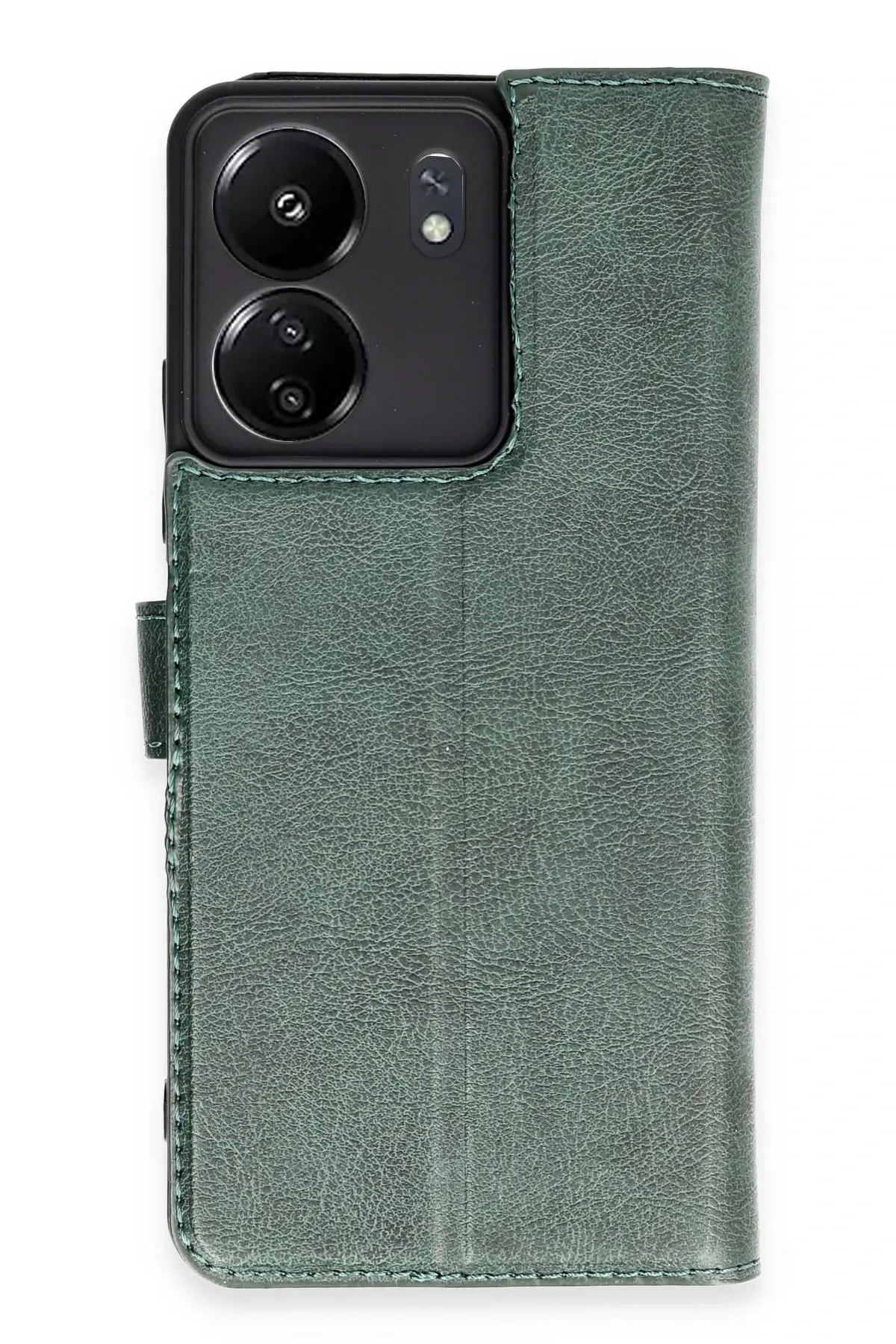 Newface Xiaomi Redmi 13C Kılıf Trend S Plus Kapaklı Kılıf - Yeşil