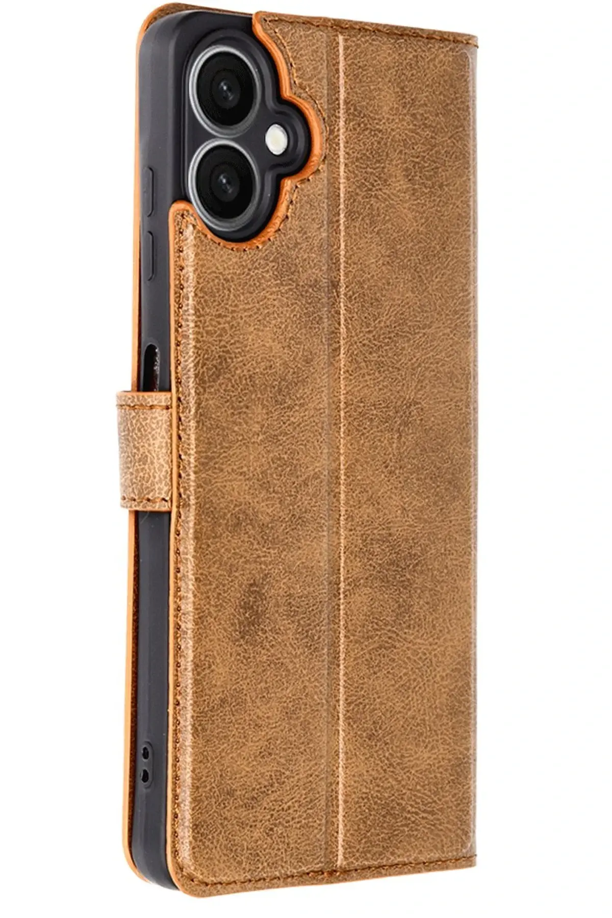 Newface Samsung Galaxy A06 Kılıf Trend S Plus Kapaklı Kılıf - Taba