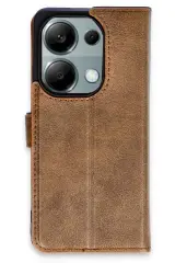 Newface Xiaomi Redmi Note 13 Pro 4G Kılıf Trend S Plus Kapaklı Kılıf - Taba