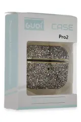 Newface Airpods Pro 2 (2.nesil) Luz Taşlı Kılıf - Siyah