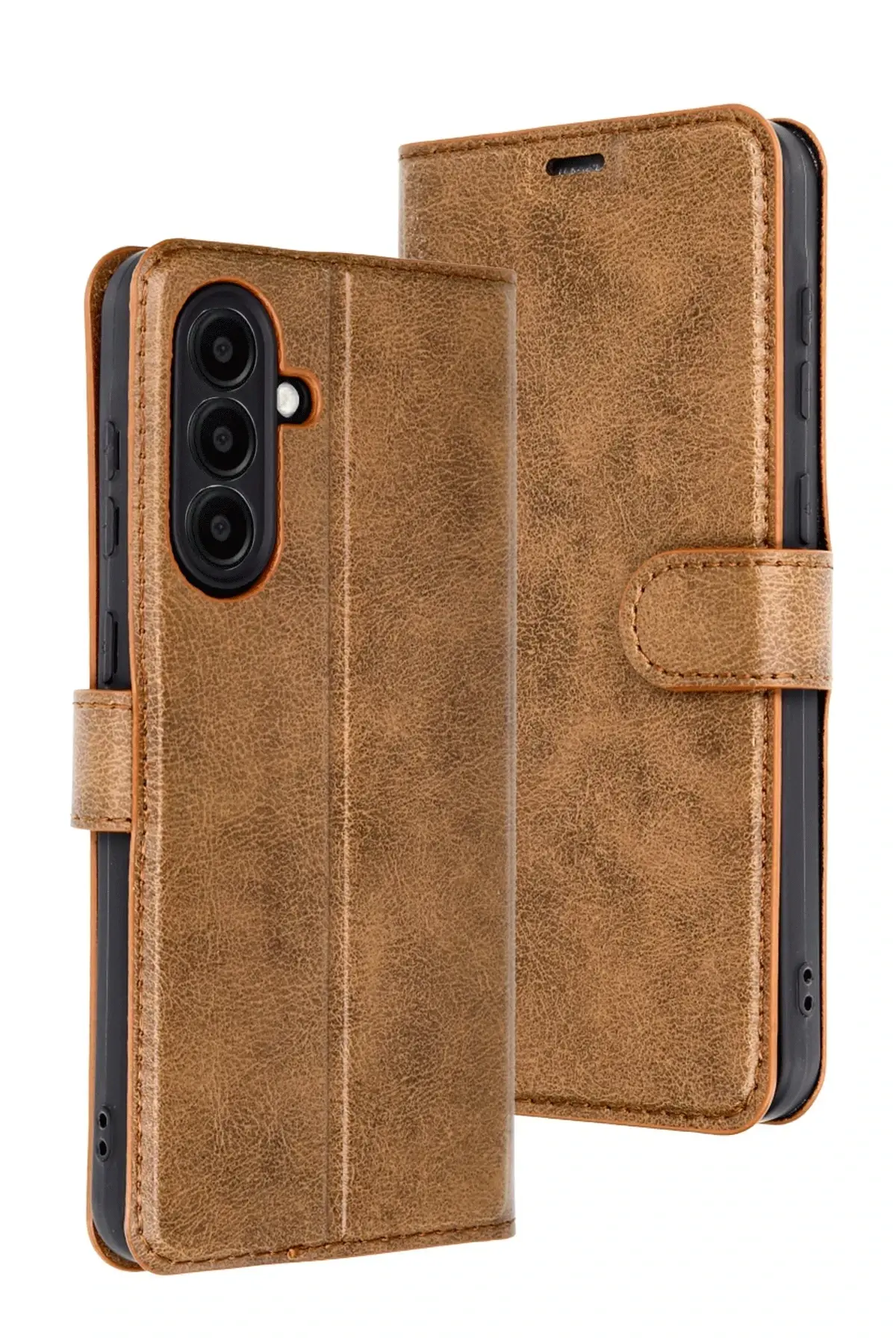 Newface Samsung Galaxy A16 5G Kılıf Trend S Plus Kapaklı Kılıf - Taba