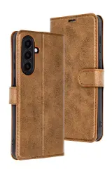 Newface Samsung Galaxy A16 5G Kılıf Trend S Plus Kapaklı Kılıf - Taba