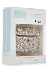 Newface Airpods Pro 2 (2.nesil) Luz Taşlı Kılıf - Mavi