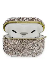 Newface Airpods Pro 2 (2.nesil) Luz Taşlı Kılıf - Pembe