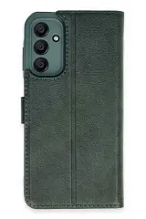 Newface Samsung Galaxy A35 5G Kılıf Trend S Plus Kapaklı Kılıf - Yeşil