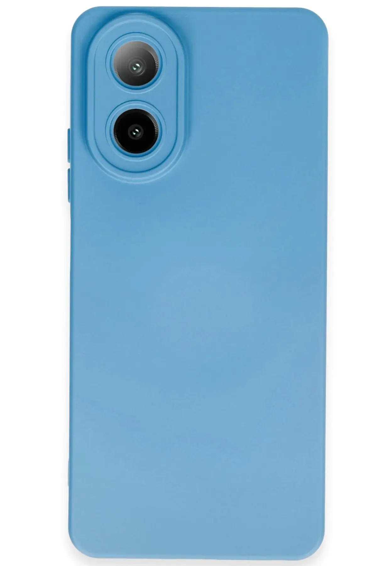 Newface Oppo A38 Kılıf Nano içi Kadife Silikon - Mavi