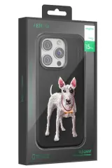 Venco iPhone 16 Pro Perma Desenli Kapak - Siyah