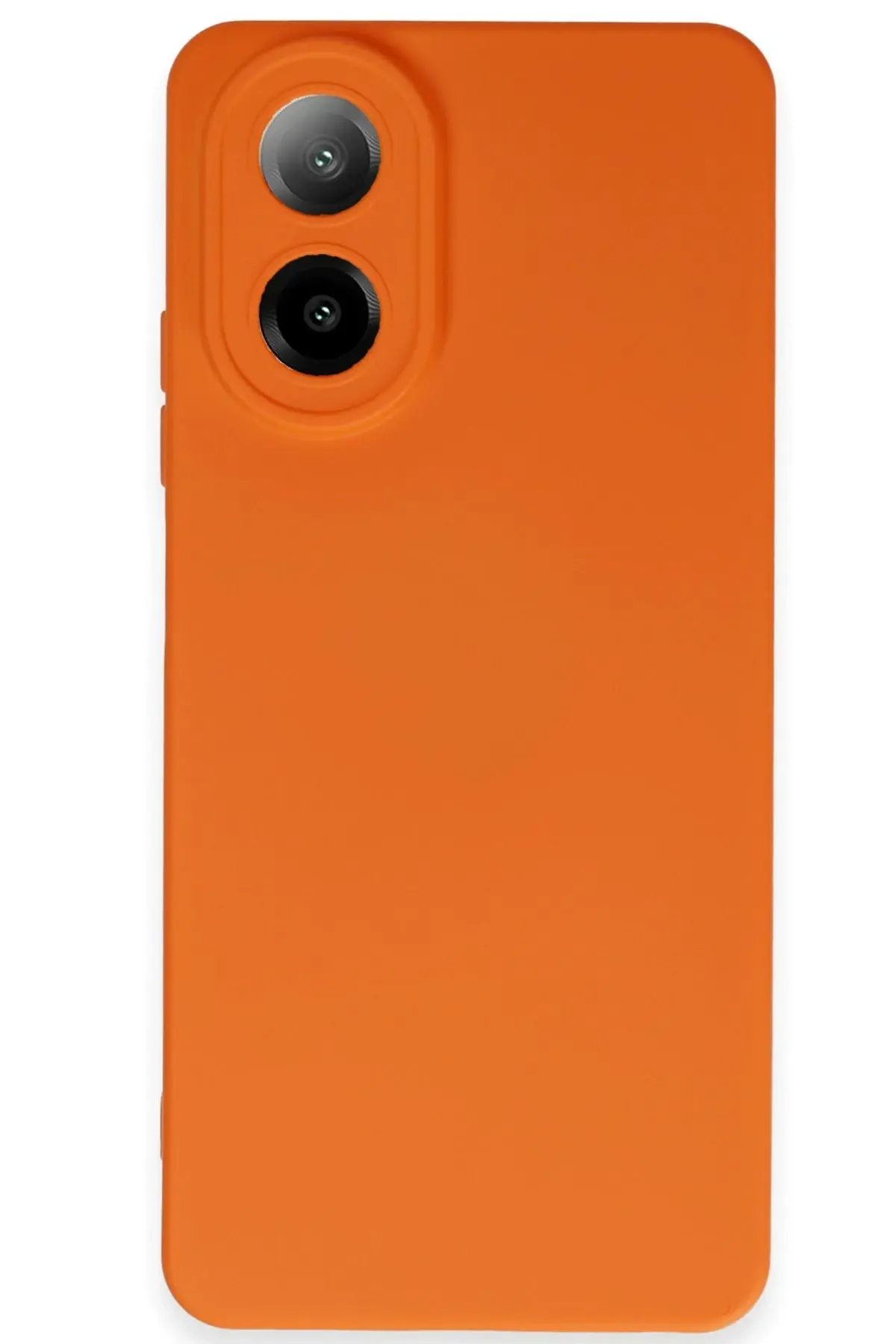 Newface Oppo A38 Kılıf Nano içi Kadife Silikon - Turuncu