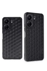 Newface Xiaomi Redmi 13C Kılıf Petek Silikon Kapak - Siyah