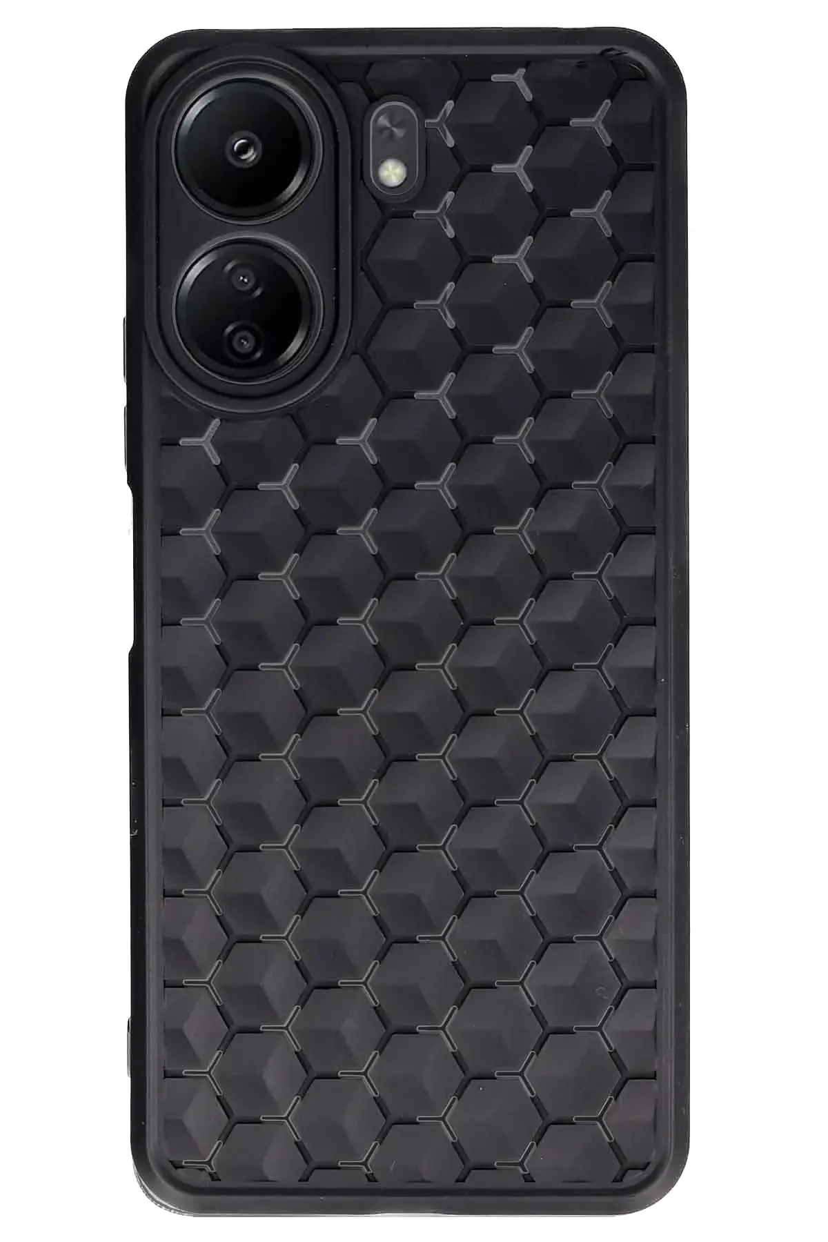 Newface Xiaomi Redmi 13C Kılıf Petek Silikon Kapak - Siyah