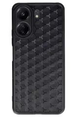 Newface Xiaomi Redmi 13C Kılıf Petek Silikon Kapak - Siyah