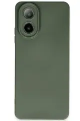 Newface Oppo A38 Kılıf Nano içi Kadife Silikon - Koyu Yeşil