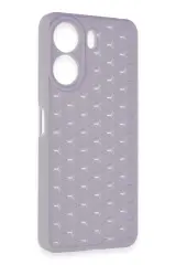 Newface Xiaomi Redmi 13C Kılıf Petek Silikon Kapak - Lila