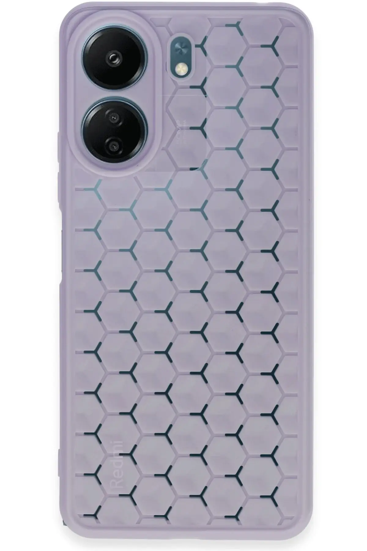 Newface Xiaomi Redmi 13C Kılıf Petek Silikon Kapak - Lila