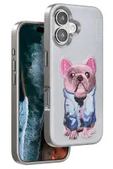 Venco iPhone 16 Cute Desenli Kapak - Kahverengi