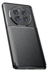 Newface Realme 12 Pro Plus Kılıf Auto Focus Karbon Kapak - Siyah