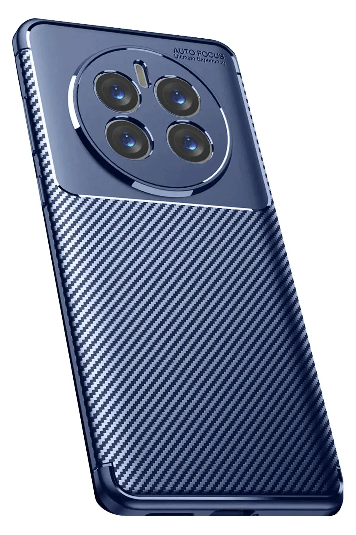 Newface Realme 12 Pro Plus Kılıf Auto Focus Karbon Kapak - Lacivert