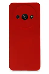 Newface Xiaomi Redmi A3 4G Kılıf Nano içi Kadife Silikon - Kırmızı