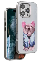 Venco iPhone 16 Pro Cute Desenli Kapak - Kahverengi