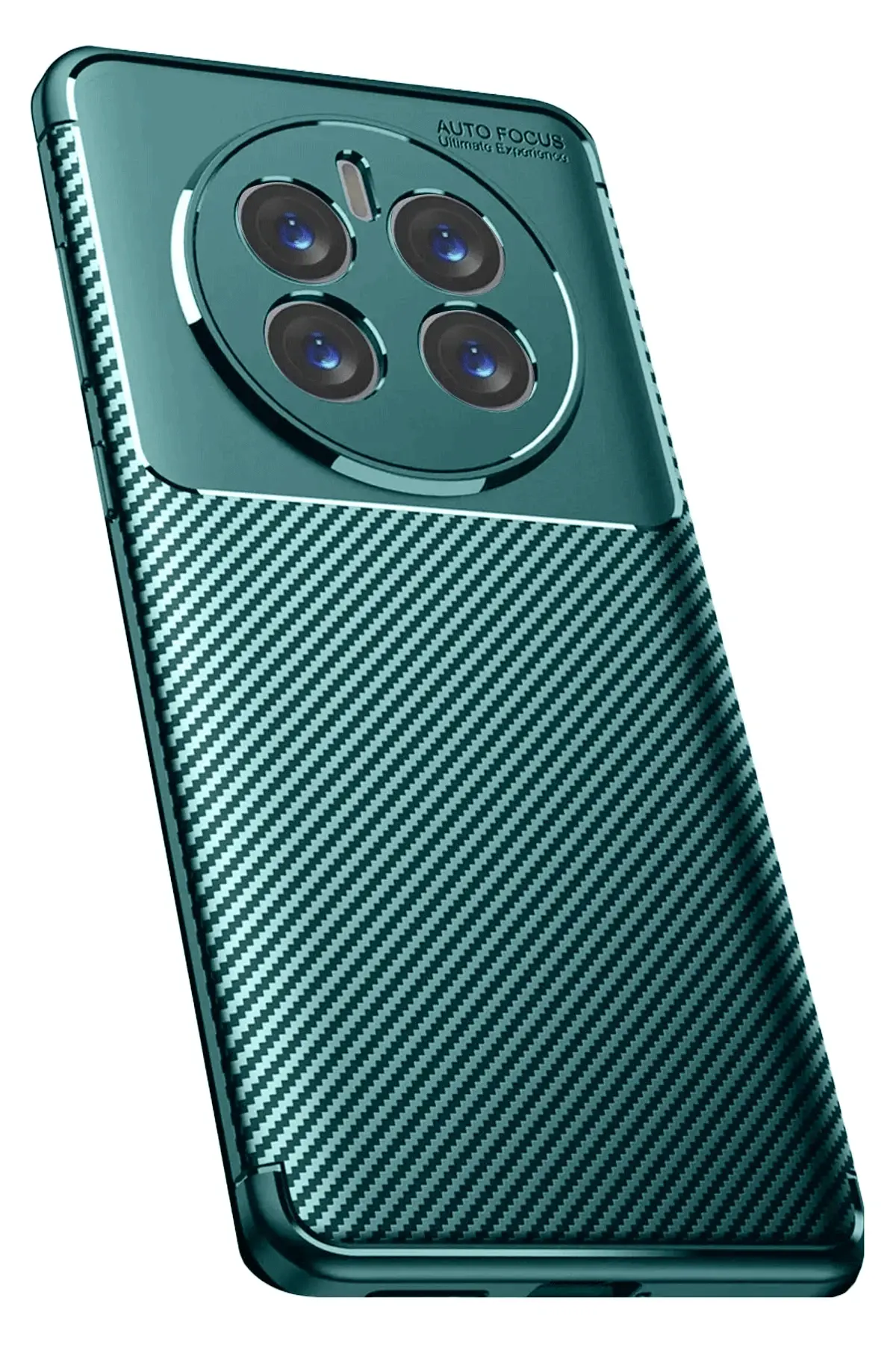 Newface Realme 12 Pro Plus Kılıf Auto Focus Karbon Kapak - Koyu Yeşil