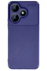 Newface Xiaomi Redmi 13 4G Kılıf Auto Focus Karbon Kapak - Lacivert