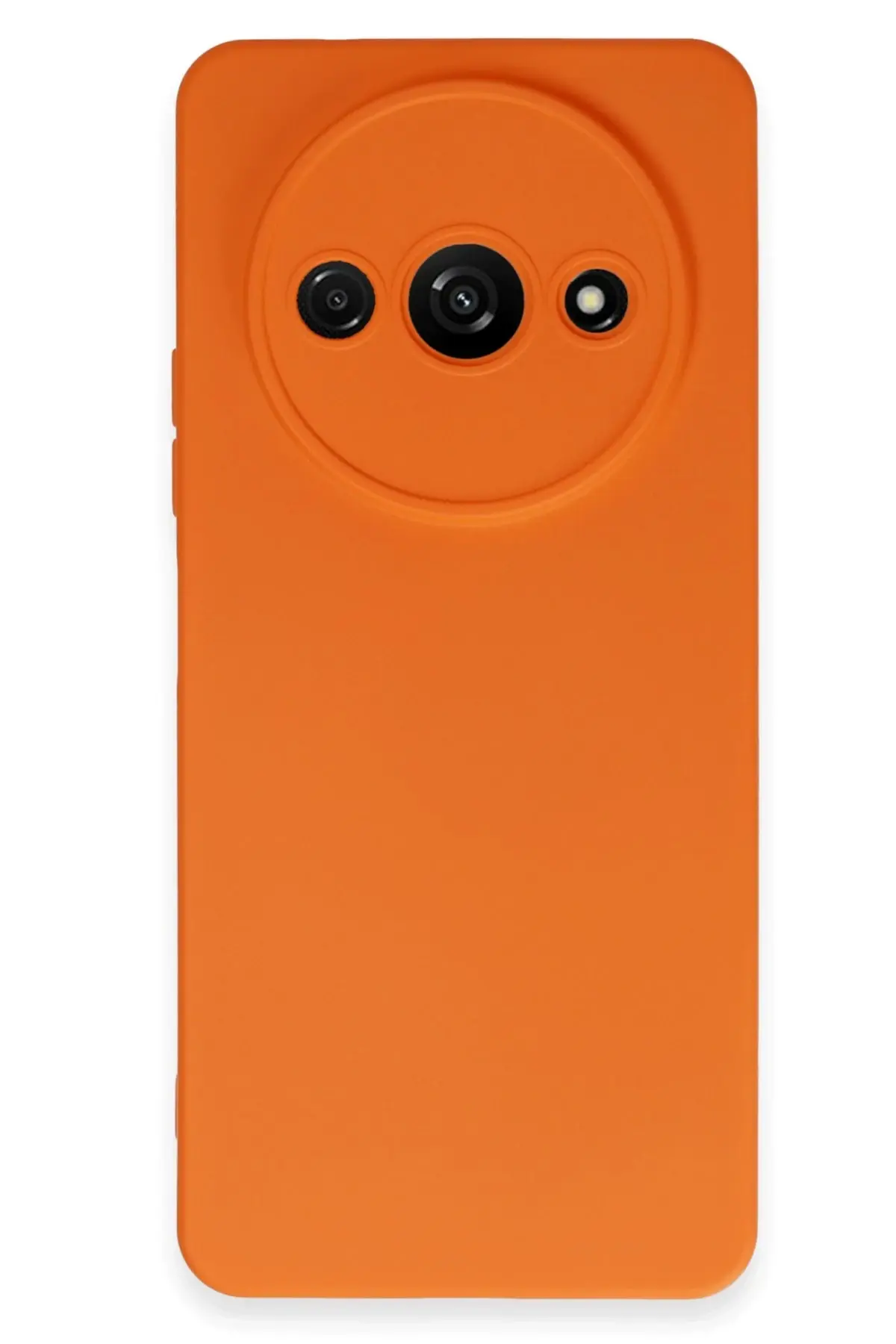 Newface Xiaomi Redmi A3 4G Kılıf Nano içi Kadife Silikon - Turuncu