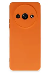 Newface Xiaomi Redmi A3 4G Kılıf Nano içi Kadife Silikon - Turuncu