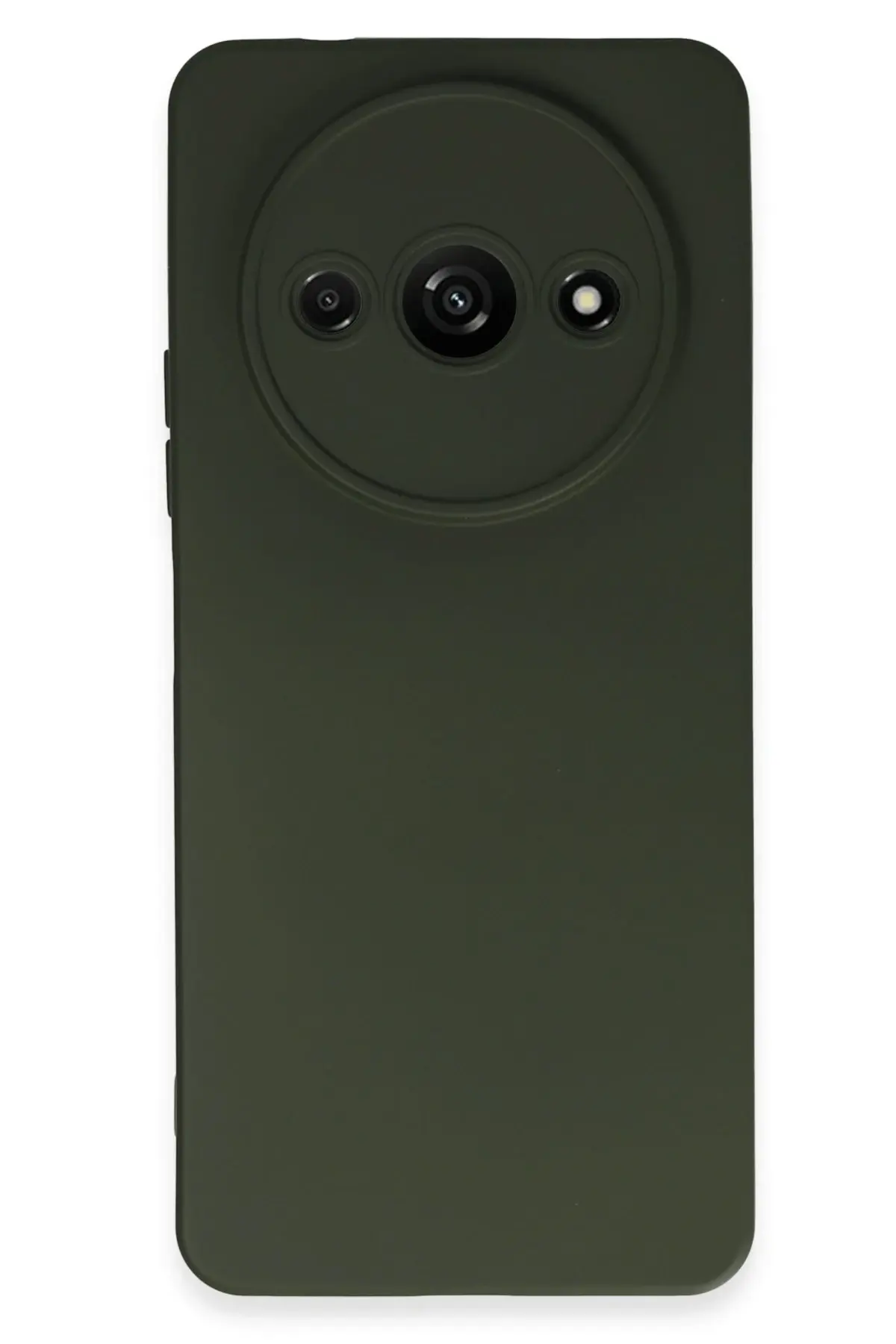 Newface Xiaomi Redmi A3 4G Kılıf Nano içi Kadife Silikon - Koyu Yeşil