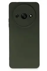 Newface Xiaomi Redmi A3 4G Kılıf Nano içi Kadife Silikon - Koyu Yeşil