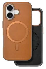Venco iPhone 16 Puskas Magsafe Kapak - Açık Kahve