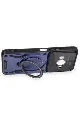 Newface Xiaomi Poco C61 Kılıf Joy Lens Standlı Kapak - Kırmızı