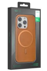 Venco iPhone 16 Pro Puskas Magsafe Kapak - Açık Kahve