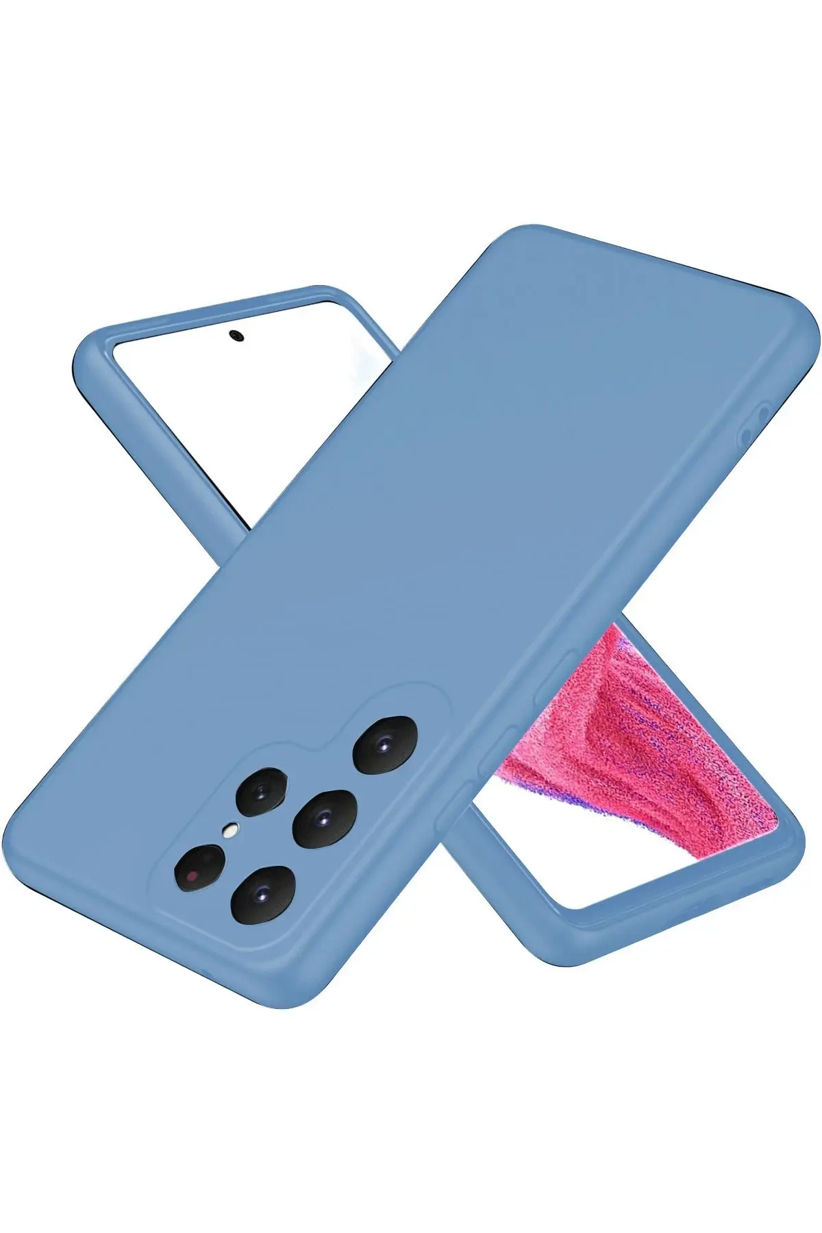 Newface Samsung Galaxy S25 Ultra Kılıf First Silikon - Mavi